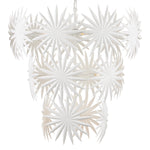 Currey & Co Bismarkia White Large Chandelier