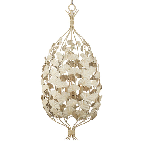 Currey & Co Maidenhair Cream Chandelier