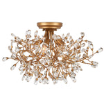 Currey & Co Crystal Bud Semi-Flush Mount