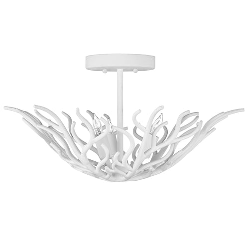 Currey & Co Snowfall Semi-Flush Mount