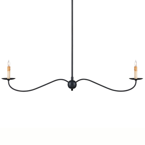 Currey & Co Saxon Linear Chandelier