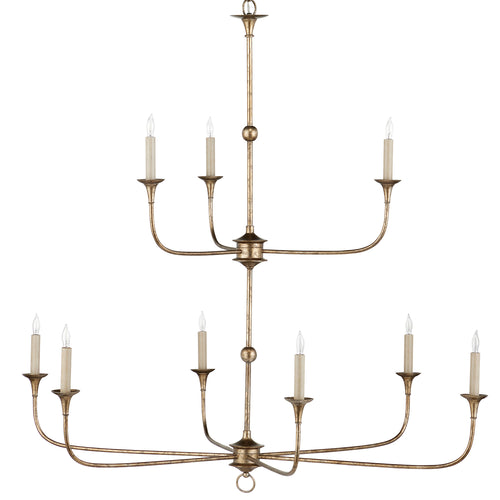 Currey & Co Nottaway Two-Tier Chandelier