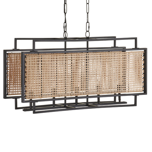 Currey & Co Boswell Rectangular Chandelier