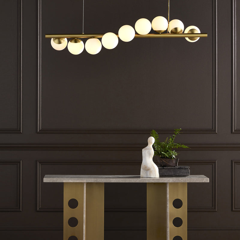 Currey & Co Barcarolle Linear Chandelier