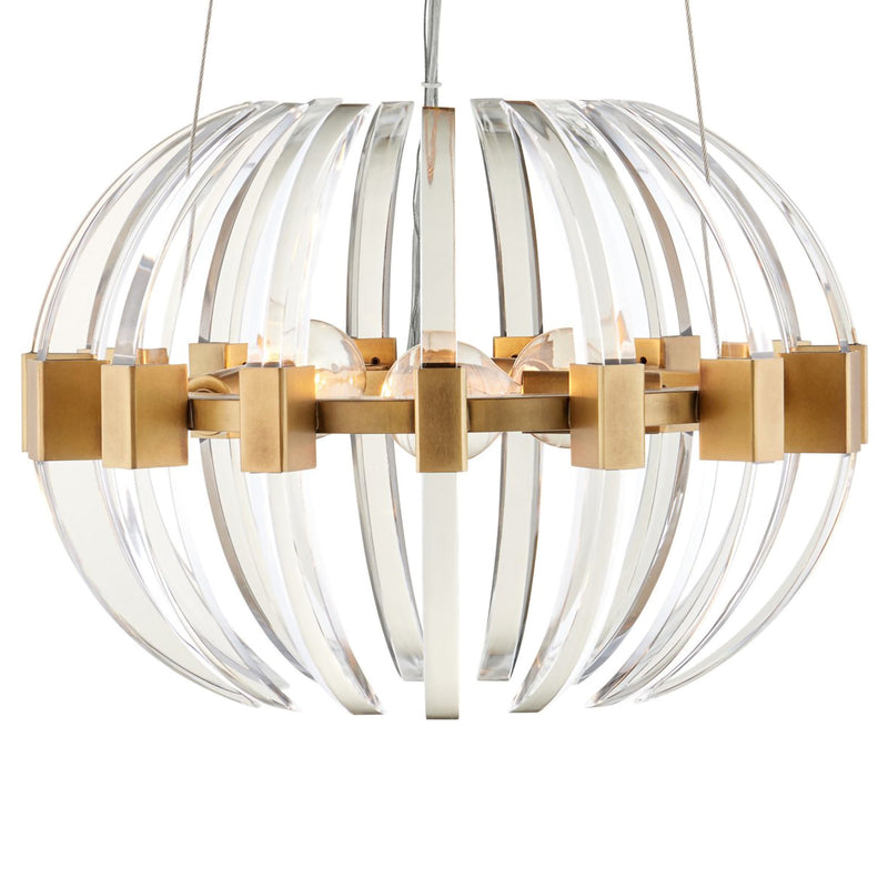 Currey & Co Coquette Small Brass Chandelier