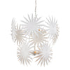 Currey & Co Bismarkia White Chandelier