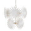 Currey & Co Bismarkia White Chandelier