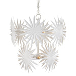 Currey & Co Bismarkia White Chandelier