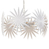 Currey & Co Bismarkia White Chandelier