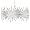 Currey & Co Bismarkia White Chandelier