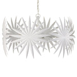 Currey & Co Bismarkia White Chandelier