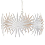 Currey & Co Bismarkia White Chandelier