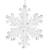 Clear Acrylic Snowflake Oranment Set of 12