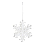 Clear Acrylic Snowflake Oranment Set of 12