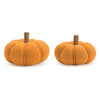 Felt Wool Pumpkin Sculpture Set of 2