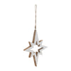 Wood Star Cut-Out Ornament Set of 4