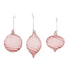 Swirled Glass Ornament Set of 6