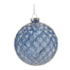 Glittered Harlequin Glass Ball Ornament Set of 6