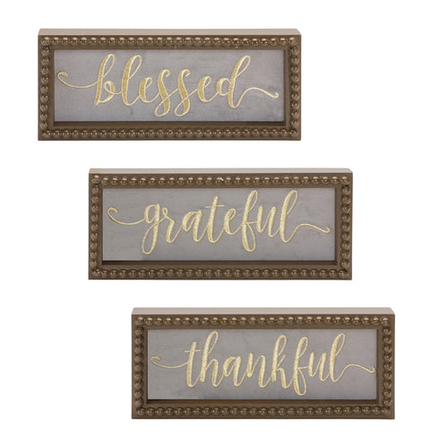 Affirmation Sign Set of 3