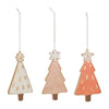 Ceramic Pine Tree Ornament Set of 6