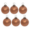 Bronze Soda Lime Ball Ornament Set of 6