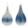 Beaded Glass Teardrop Ornament Set of 12