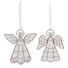 Metal Framed Angel Ornament Set of 6