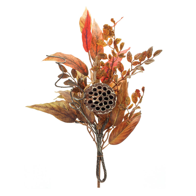 Mixed Fall Foliage Spray Faux Plant Stem Set of 2