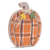 Plaid Pumpkin Tabletop Accent Set of 2