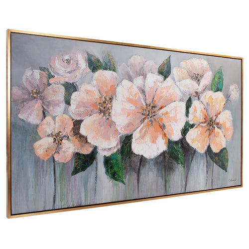 French Blush Anemone Bouquet Framed Artwork