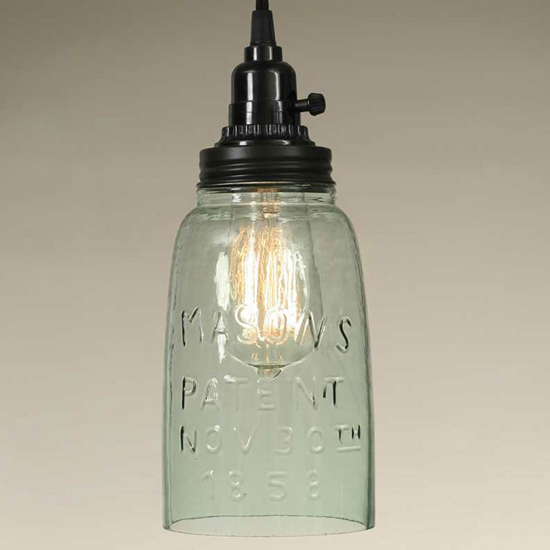 Half Gallon Open Bottom Mason Jar Pendant