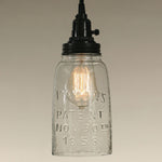 Half Gallon Open Bottom Mason Jar Pendant