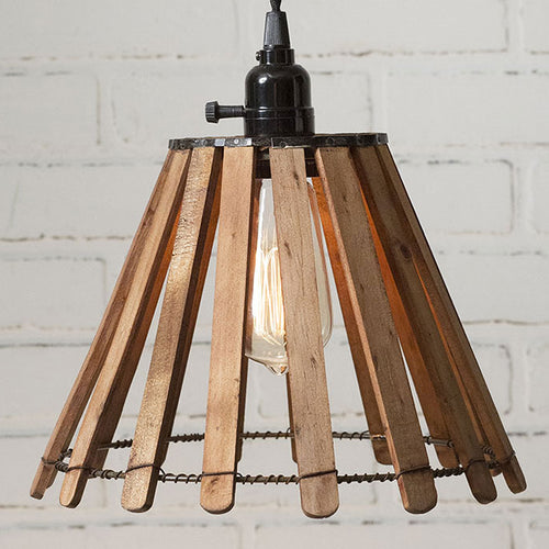 Wood Slat Pendant