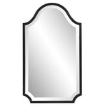 Bosworth Brushed Black Shield Wall Mirror