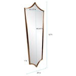 Antioch Brushed Shield Wall Mirror