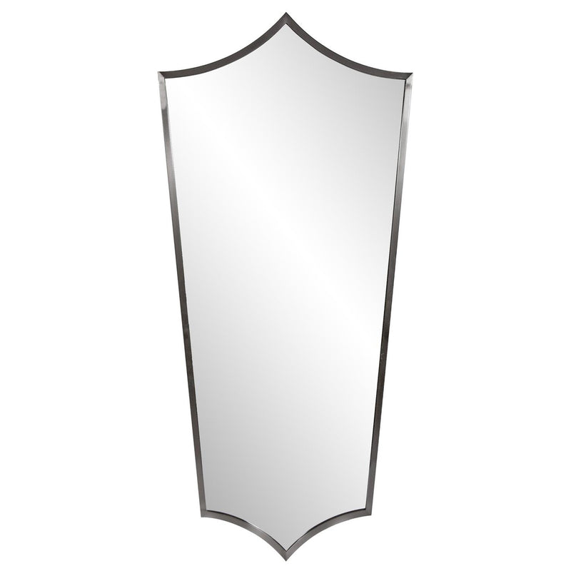 Antioch Brushed Shield Wall Mirror