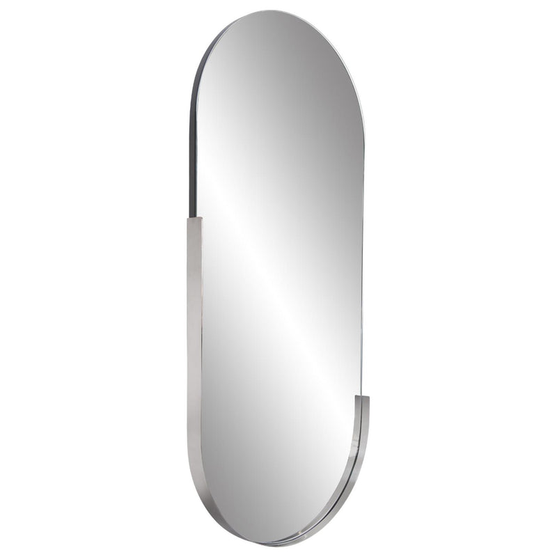 Dante Stainless Steel Black Capsule Wall Mirror