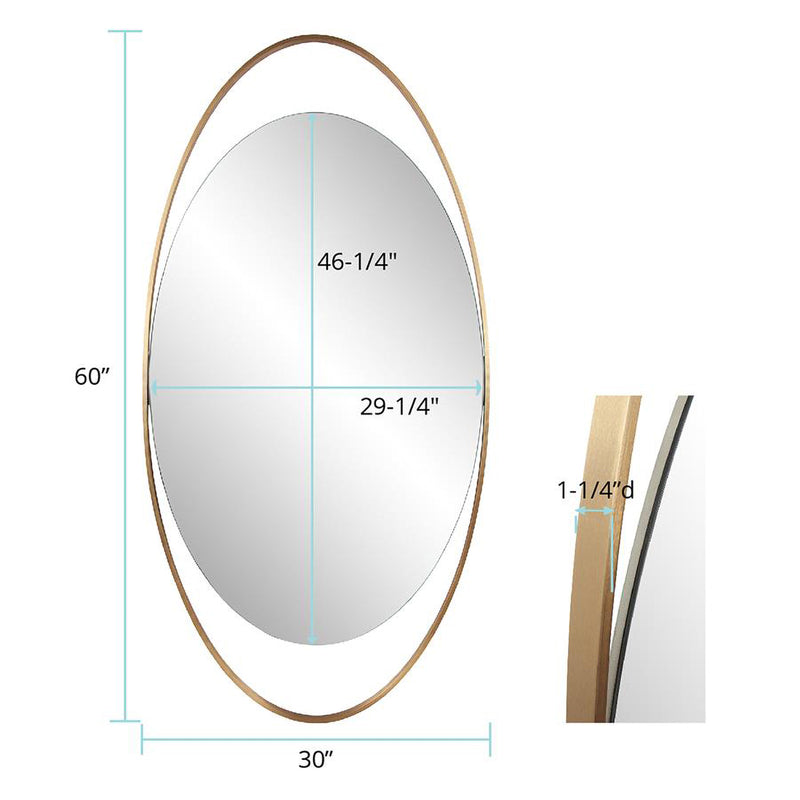 Nouvel Elliptical Wall Mirror