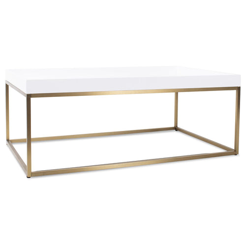 Lyndhurst White Lacquered Coffee Table