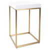 Lyndhurst White Lacquer Side Table