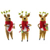 Reindeer Ornament Set of 3