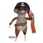 Pirate Mouse Ornament Set of 3