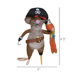 Pirate Mouse Ornament Set of 3