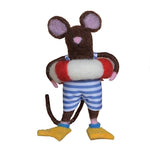 Swimmer Guy Mouse Ornament Set of 3