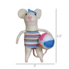 Swimmer Gal Mouse Ornament Set of 3