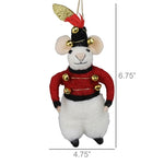 Solider Mouse Ornament Set of 3