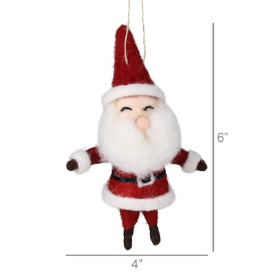 Santa Claus Ornament Set of 3