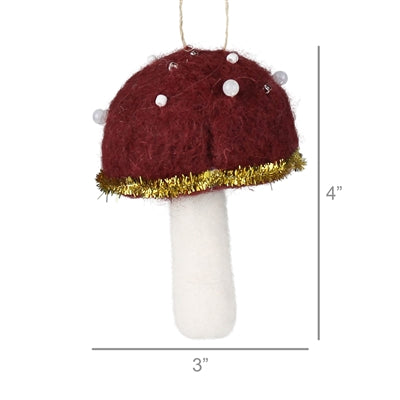 Mushroom Ornament Set of 3