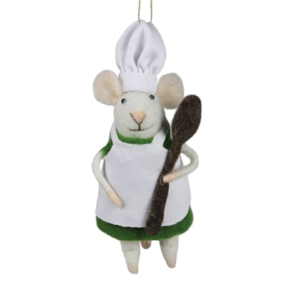 Chef Mouse Ornament Set of 3