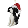 Santa Puppy Ornament Set of 3